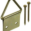 Mack 1017860 - Rahmenaufhänger Stahl vermessingt 5 Stück 16 x 28 mm | 10 Stück