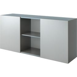 Bach Schiebetürschrank Hammerer 2fh grau, silber
