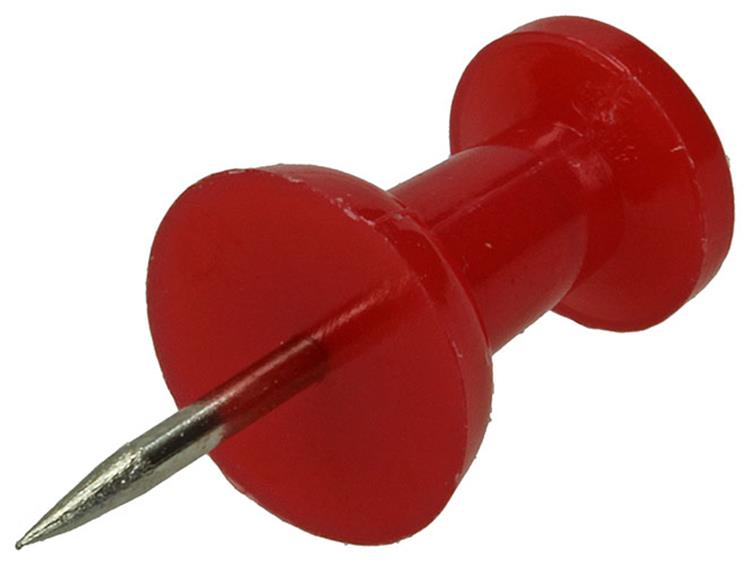 Mack 1017869 - Pinnwandnadel Stahl + Kunststoff 30 Stück | 5 Stück