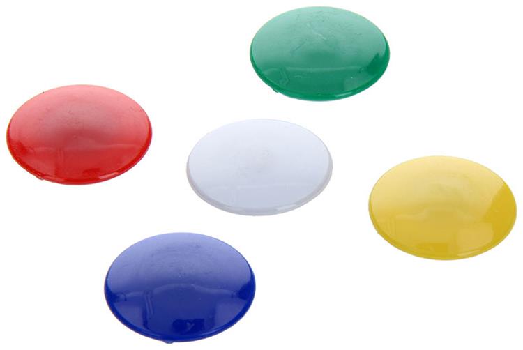 Mack 1017873 - Tafelmagnet-Kunststoff-Sortiment 5 Stück 30 mm | 10 Stück