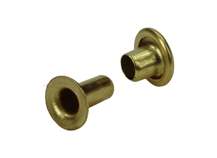 Mack 1019713 - Niete Messing 12 Stück 2,7 x 6,5 mm | 10 Stück