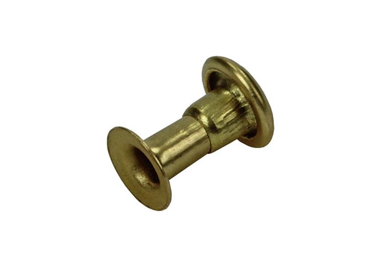 Mack 1019713 - Niete Messing 12 Stück 2,7 x 6,5 mm | 10 Stück