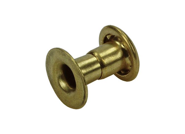 Mack 1019714 - Niete Messing 11 Stück 3,3 x 7,0 mm | 10 Stück