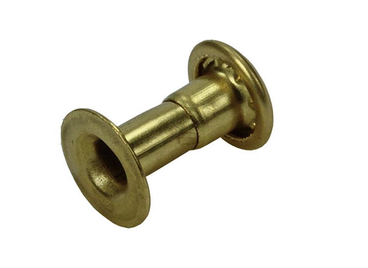 Mack 1019715 - Niete Messing 10 Stück 3,3 x 9,0 mm | 10 Stück