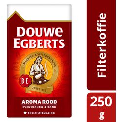 Schnellfilterkaffee Douwe Egberts Aroma rot 250 g nicht koffeinfrei