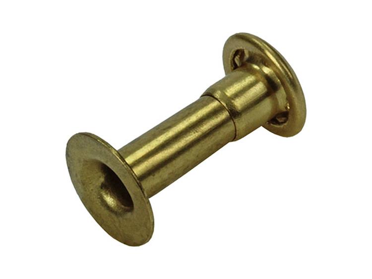 Mack 1019716 - Niete Messing 9 Stück 4,0 x 11 mm | 10 Stück