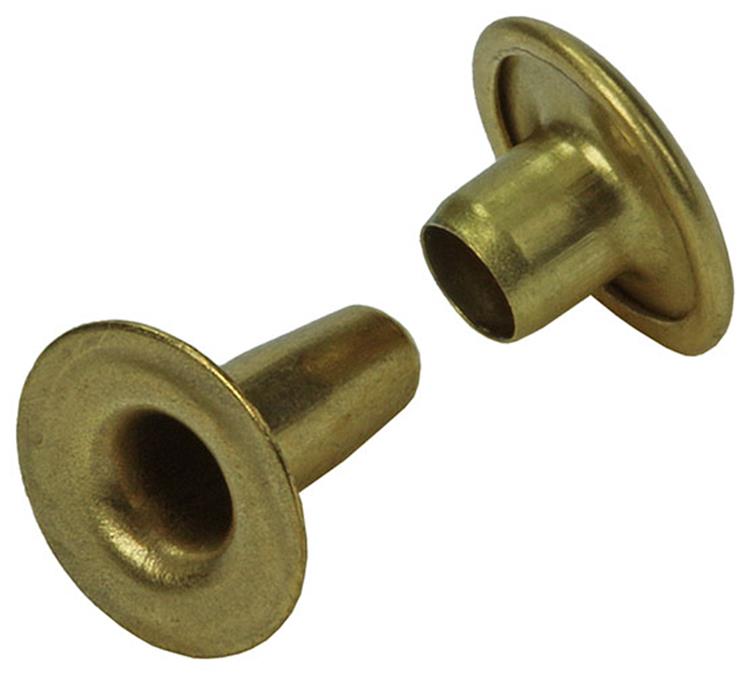 Mack 1019717 - Niete Messing 6 Stück 4,2 x 10 mm | 10 Stück