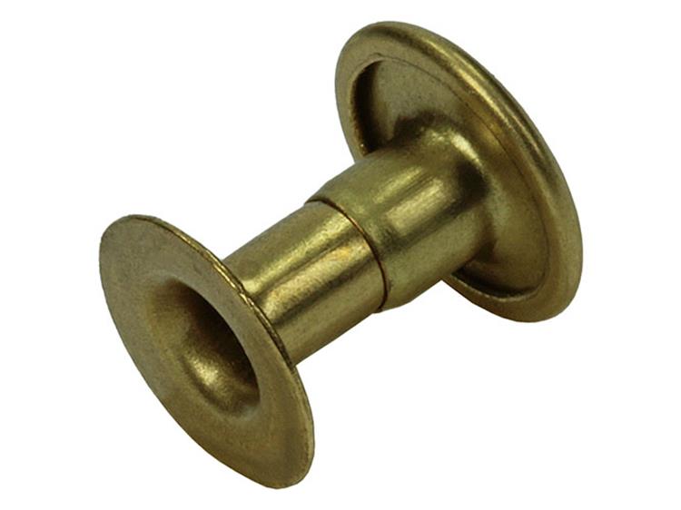 Mack 1019717 - Niete Messing 6 Stück 4,2 x 10 mm | 10 Stück