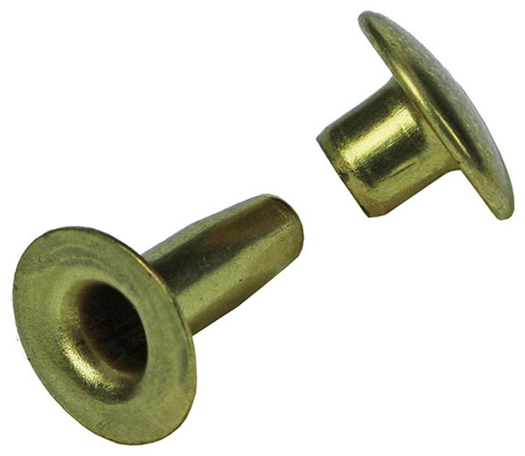 Mack 1019718 - Niete Messing 5 Stück 4,2 x 12 mm | 10 Stück