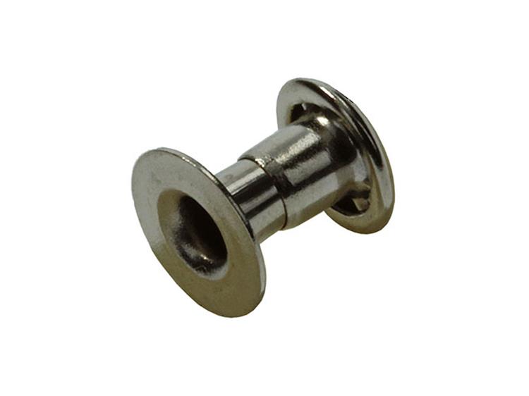 Mack 1019721 - Niete Messing vernickelt 11 Stück 3,3 x 7,0 mm | 10 Stück