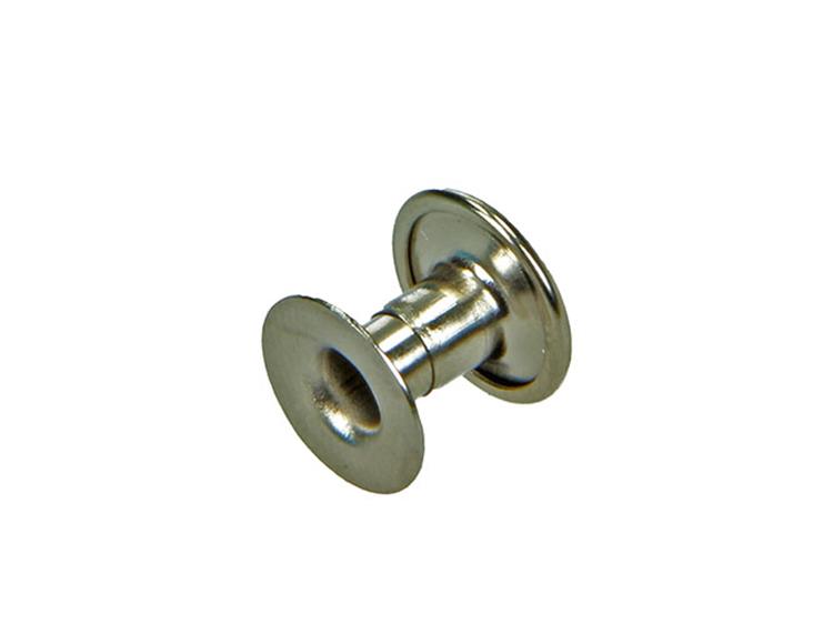 Mack 1019723 - Messingniete vernickelt 6 Stück 4,2 x 10 mm | 10 Stück