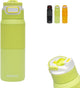 Kambukka Elton isolierte Wasserflasche 750 ml – Mojito Sommer mit 3-in-1-Deckel und einfacher Reinigung – fluoreszierendes Grün