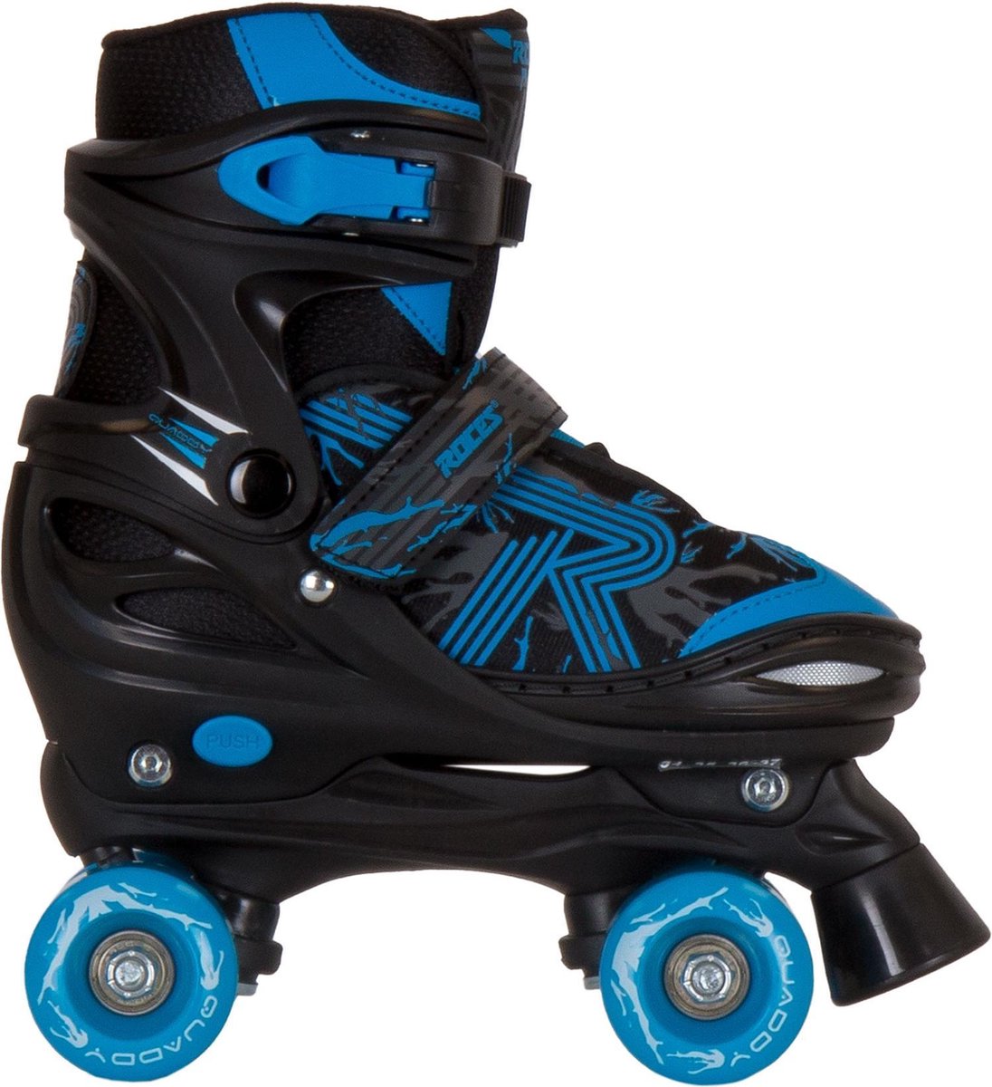 Rollschuhe Quaddy 3.0 Jungen schwarz blau Größe 34-37
