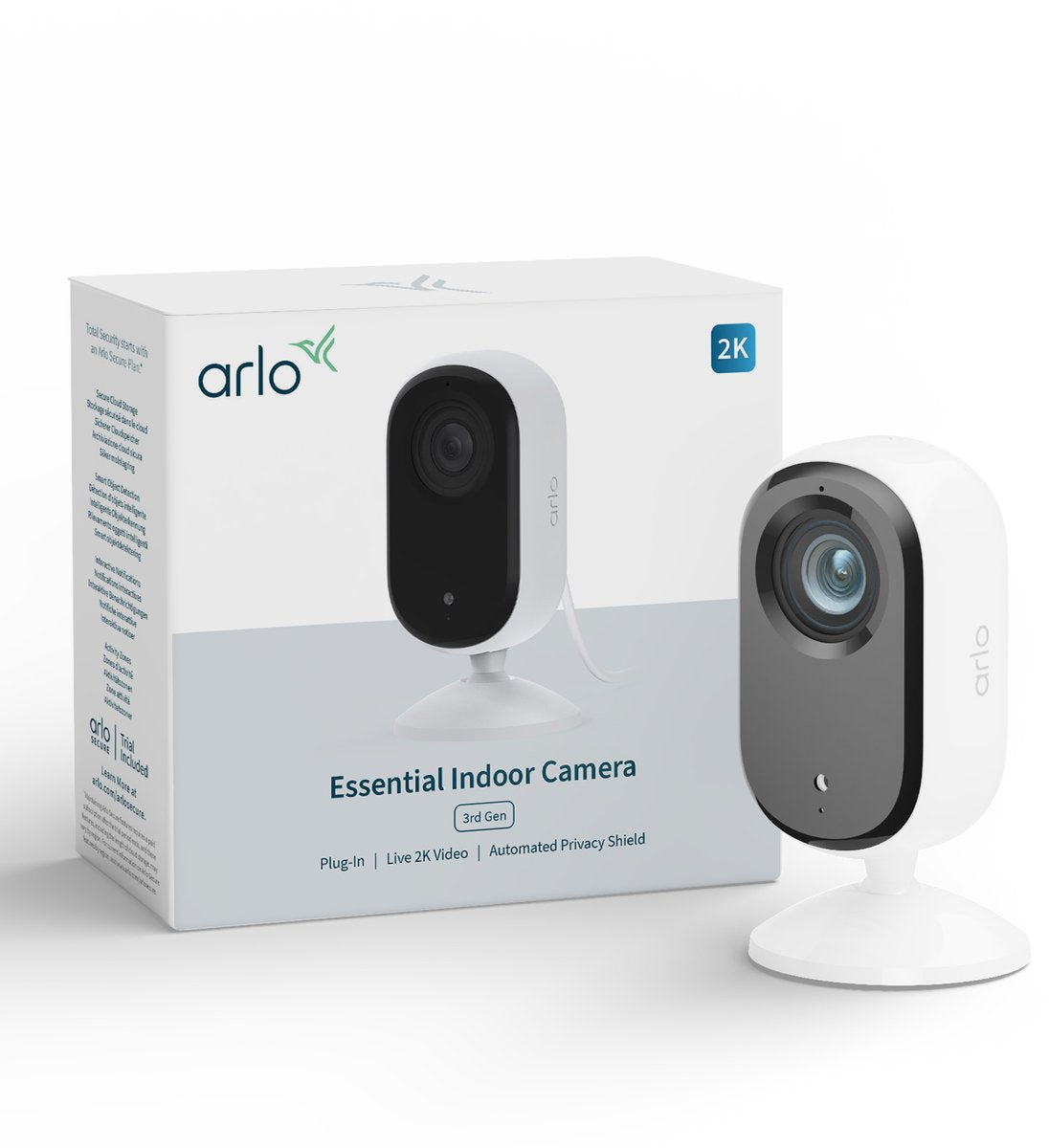 Arlo Essential3 2K-Überwachungskamera für den Innenbereich – 1 IP-Kamera