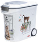 Curver Futterbehälter Katze – 35l – 12kg – 28x49x43cm – weißgrau