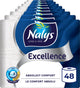 Nalys Excellence Toilettenpapier – 48 Rollen – weiße Maxiblätter (5-lagig) – Vorteilspackung – Papierverpackung