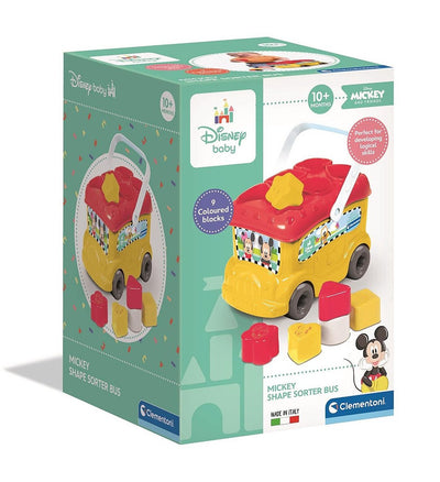 Clementoni Baby – Mickey-Mouse-Formbox – Blockbox – Babyspielzeug – Blöcke für Babys ab 10 Monaten