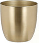 Mica-Dekorations-Pflanztopf – Metall – Gold – D13 x H12 cm – Blumentopf