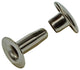 Mack 1019724 - Niete Messing vernickelt 5 Stück 4,2 x 12 mm | 10 Stück