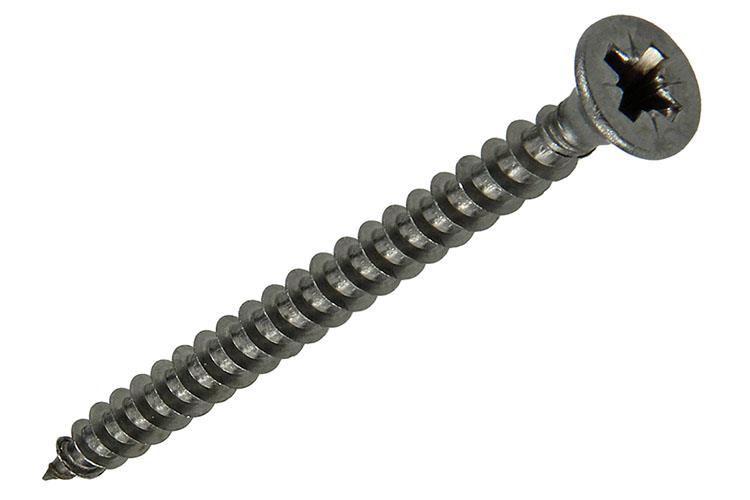 Mack 1019745 - Spanplattenschraube VZ-Kopf Edelstahl 8 Stück 4,0 x 50 mm | 10 Stück
