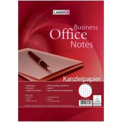 Briefpapier Landré A3 gefaltet A4 Raster weiß 250 Blatt