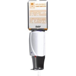 Händedesinfektionsmittelspender 1000 ml weiß silber