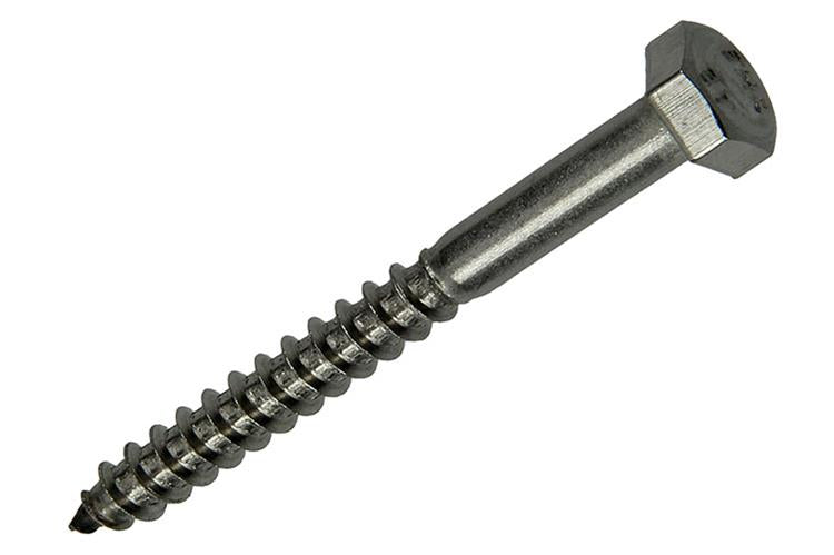 Mack 1019766 - Holzgewindebolzen Edelstahl 3 Stück 6 x 60 mm | 10 Stück