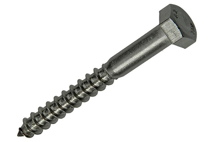 Mack 1019770 - Holzgewindebolzen Edelstahl 2 Stück 8 x 70 mm | 10 Stück