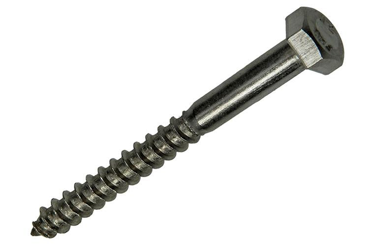 Mack 1019771 - Holzgewindebolzen Edelstahl 1 Stück 8 x 80 mm | 10 Stück