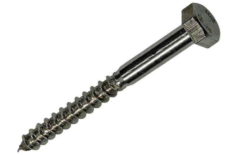 Mack 1019774 - Holzgewindebolzen Edelstahl 1 Stück 10 x 100 mm | 10 Stück