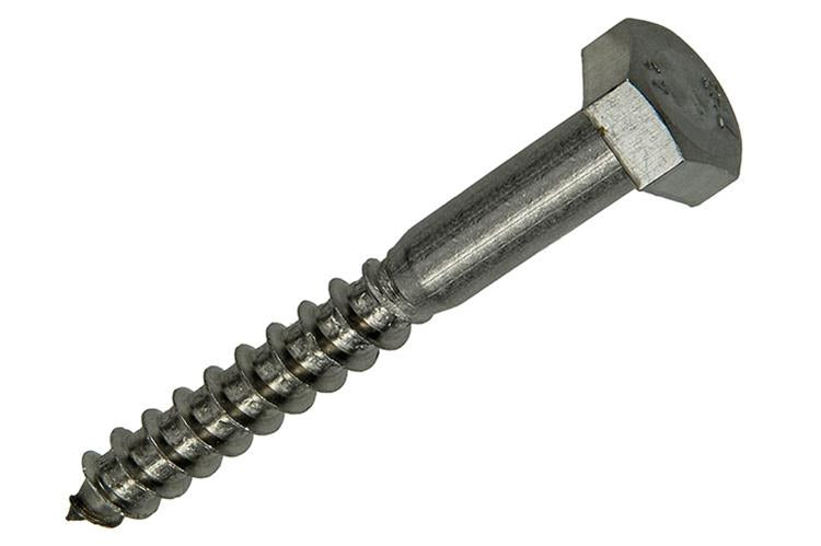 Mack 1019777 - Holzgewindebolzen Edelstahl 1 Stück 10 x 80 mm | 10 Stück