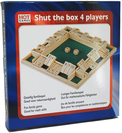 Heiße Spiele schließen die Box ab, 4 Spieler, 10 Zahlen, 29x29c.