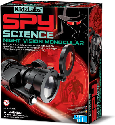 4m Wissenschaft und Spiele – monokulare Nachtsichtbrille – Bausatz – Kidzlabs – Spionagewissenschaft – 5+