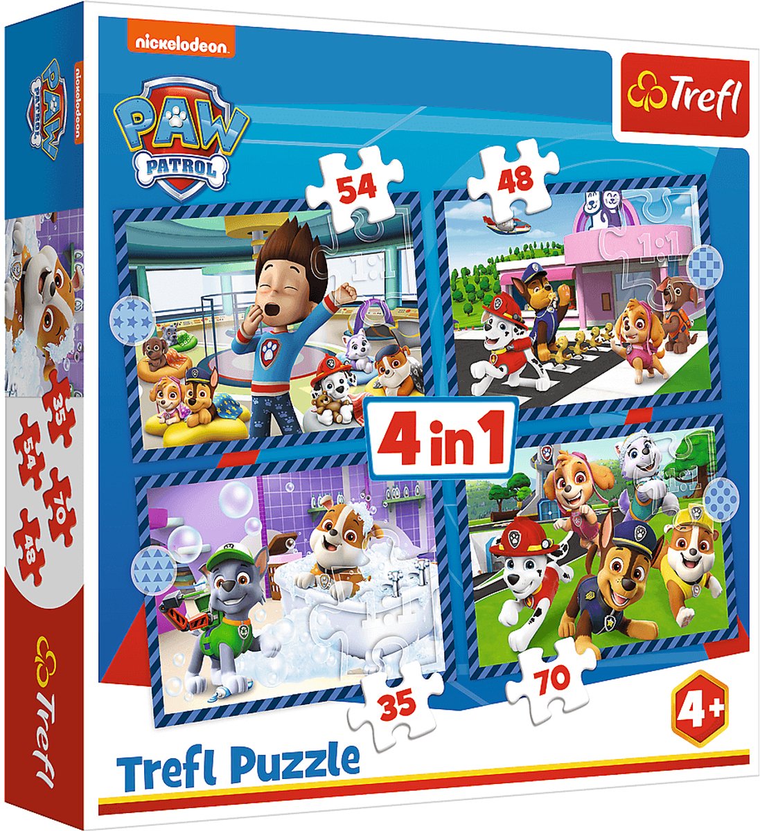 Markenloses Sans-Marque-Puzzle 4 in 1 Paw Patrol 35+48+54+70 Teile (6034650)