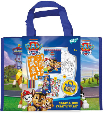 Totum Paw Patrol Toys Luxus-Urlaubszeichnung – Aufkleber und Malordner – Set zum Mitnehmen für zu Hause und unterwegs – kreatives Spielzeug für Junior-Zeichnungsaufkleber zum Ausmalen ab 3 Jahren