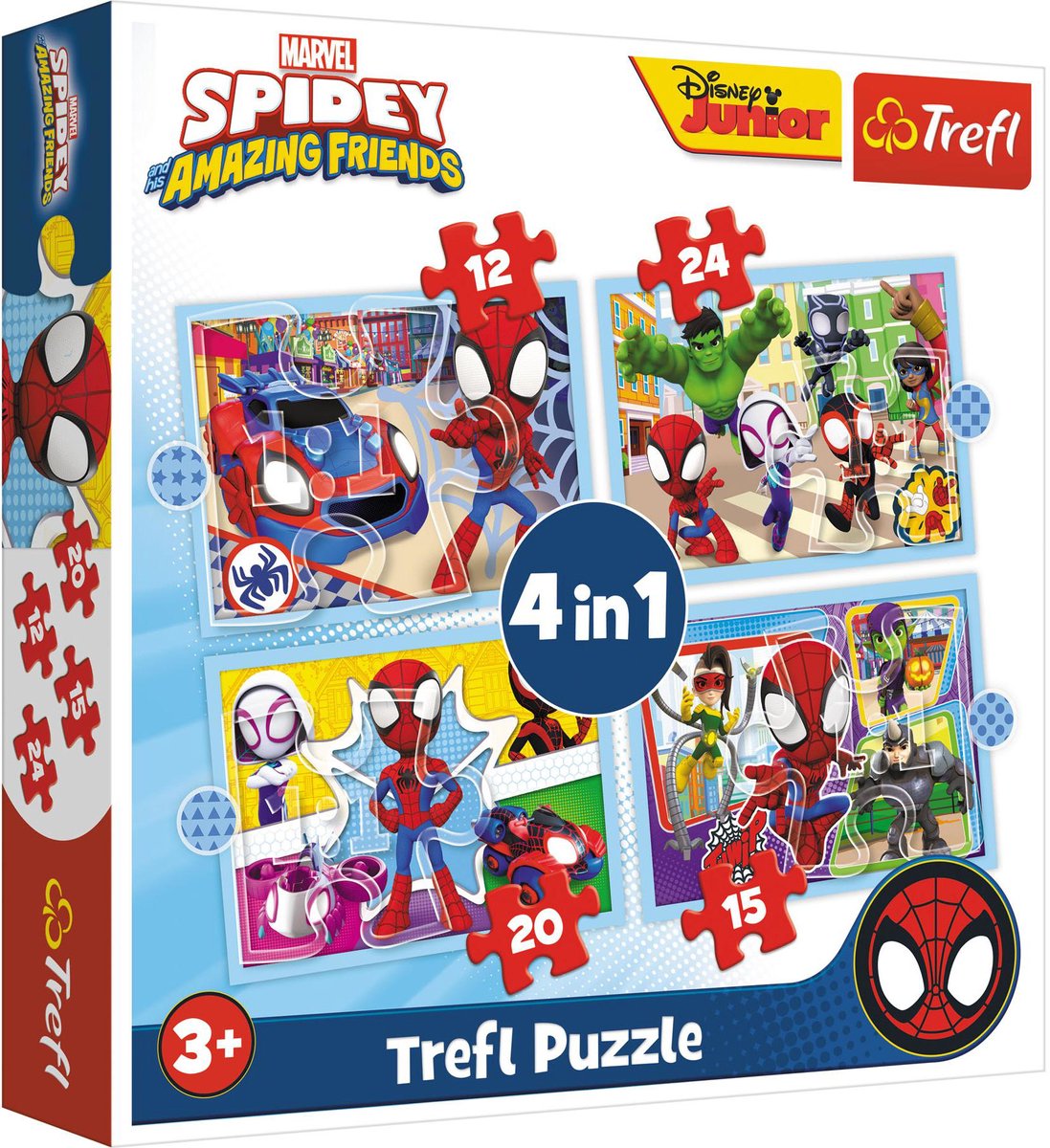 Trefl -Puzzle Spidey und Freunde 4 in 1