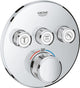 Grohe Grohtherm Smart Control Thermostat-Duscharmatur – Einbau-Mischbatterie – mit Umsteller – rund – Chrom