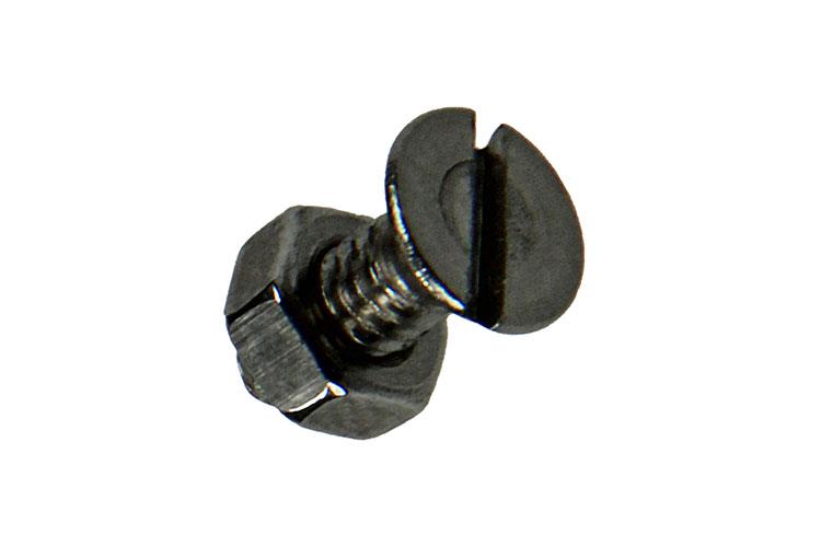Mack 1019804 – Metallschraube verzinkt. Kopf + Mutter Edelstahl 15 Stück M4x10 | 10 Stück