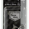 Mack 1019814 – Metallschraube verzinkt. Kopf + Mutter Edelstahl 5 Stk. M6x20 | 10 Stück