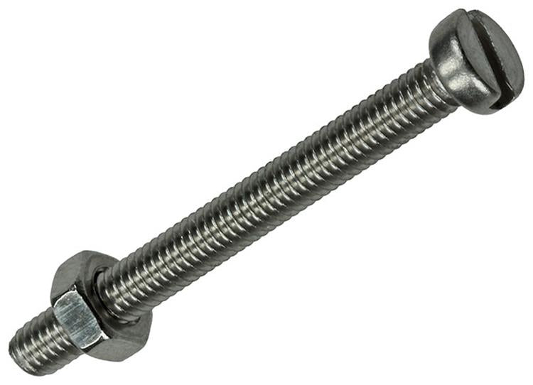 Mack 1019822 - Metallschraubzyl. Kopf + Mutter Edelstahl 8 Stk. M4x40 | 10 Stück