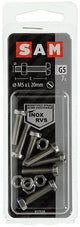 Mack 1019825 - Metallschraubzyl. Kopf + Mutter Edelstahl 7 Stk. M5x20 | 10 Stück