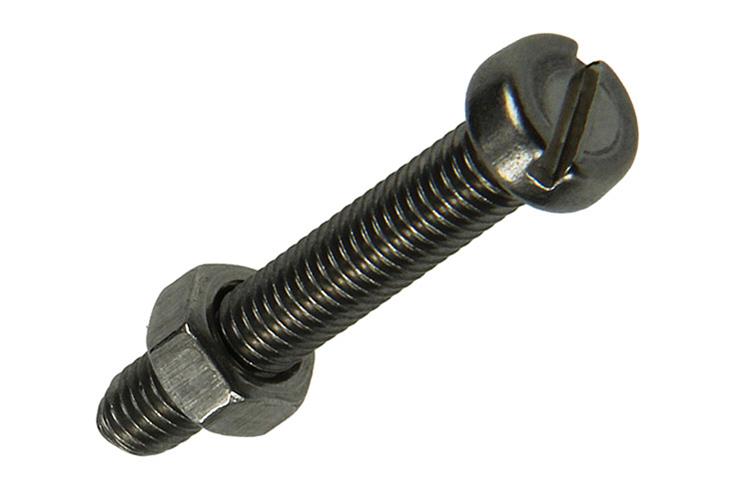 Mack 1019826 - Metallschraubzylinder Kopf + Mutter Edelstahl 6 Stück M5x30 | 10 Stück