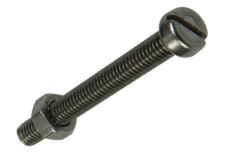 Mack 1019827 - Metallschraubzylinder Kopf + Mutter Edelstahl 5 Stk. M5x40 | 10 Stück