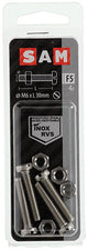 Mack 1019830 - Metallschraubzyl. Kopf + Mutter Edelstahl 4 Stk. M6x30 | 10 Stück
