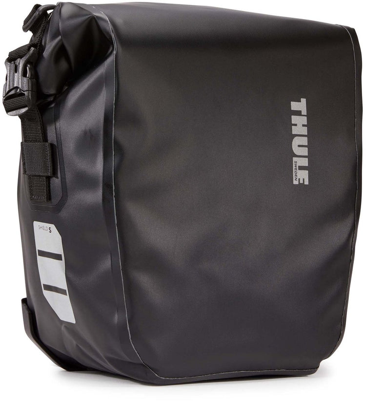 Thule Shield Fahrradtasche – Schwarz – 13 l Fassungsvermögen – Set bestehend aus 2 Teilen, insgesamt 26 l Fassungsvermögen