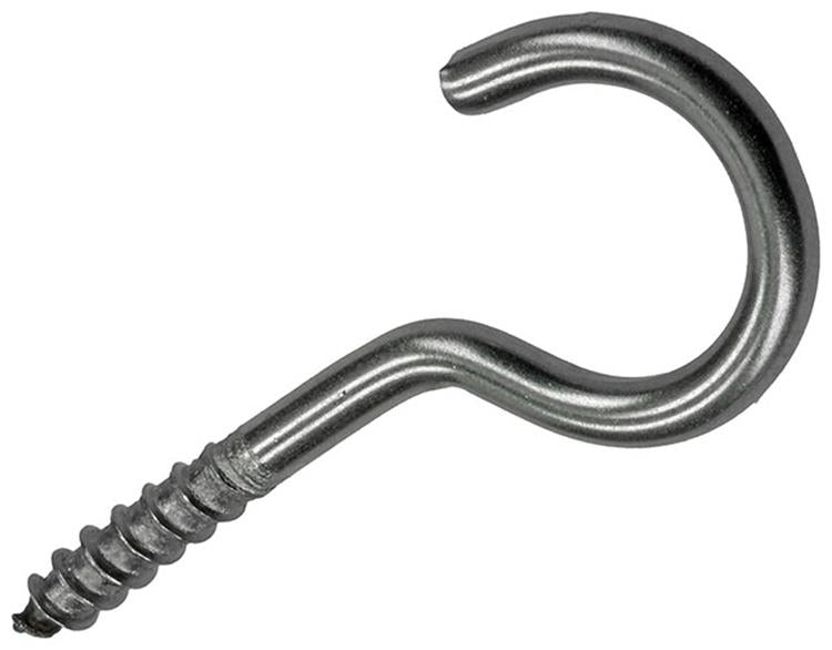Mack 1019897 - Schraubhaken Edelstahl 2 Stück 4,0x30 mm | 10 Stück