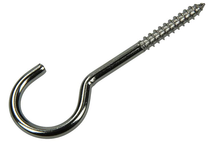 Mack 1019899 - Schraubhaken Edelstahl 1 St. 6,0x60 mm | 5 Stück