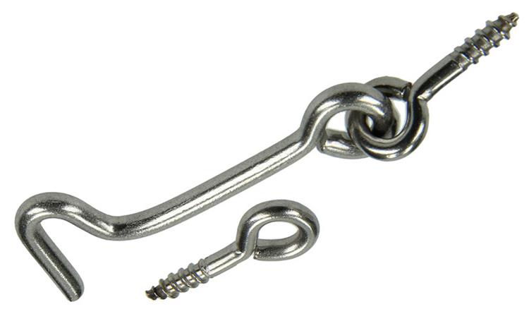 Mack 1019902 - Windhaken Edelstahl 1 Stück 4,0 x 60 mm | 10 Stück