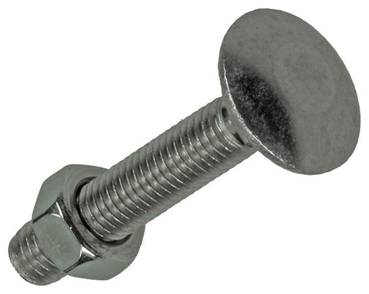 Mack 1019905 - Holzschraube + Mutter Edelstahl 6 Stück M5x30 mm | 10 Stück