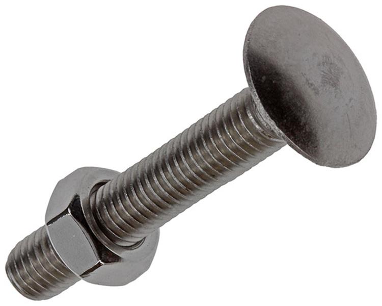 Mack 1019916 - Holzschraube + Mutter Edelstahl 3 Stück M8 x 50 mm | 5 Stück